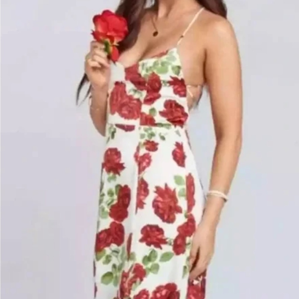 Show Me Your Mumu Women’s Godshaw Goddess Rose Floral Maxi Bridesmaids Dress - Picture 9 of 15